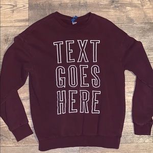Maroon Sweater